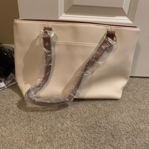 White Liz Claiborne purse tote